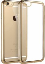 Xssive Transparant Hoesje voor Apple iPhone 6/6S - TPU - Gouden Rand