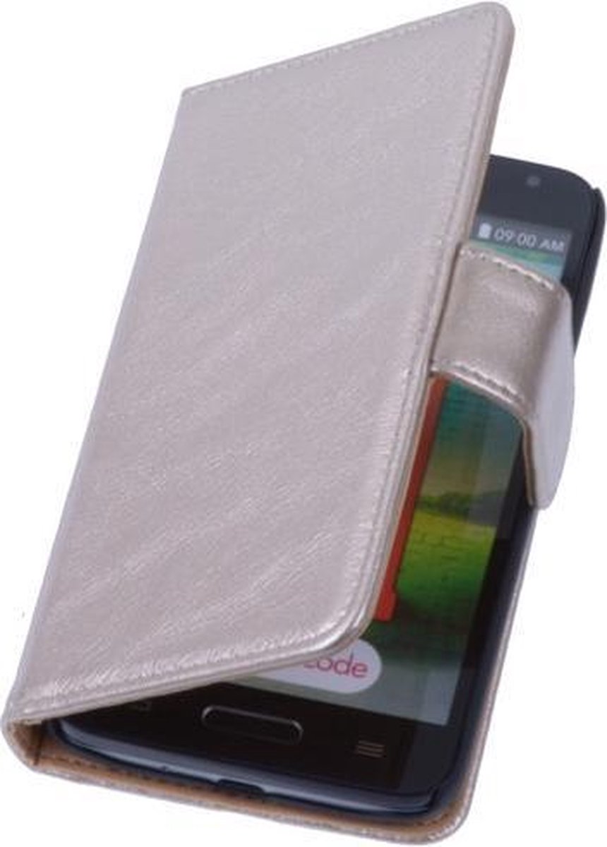 PU Leder Goud Hoesje LG L9 2 Book/Wallet Case/Cover