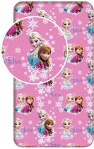 Disney Frozen Hoeslaken Eenpersoons 90x200+25 Roze