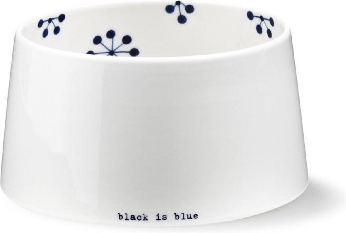 Ann Black Black is Blue - Ontbijtkom - Middel - 14 cm - Blauw
