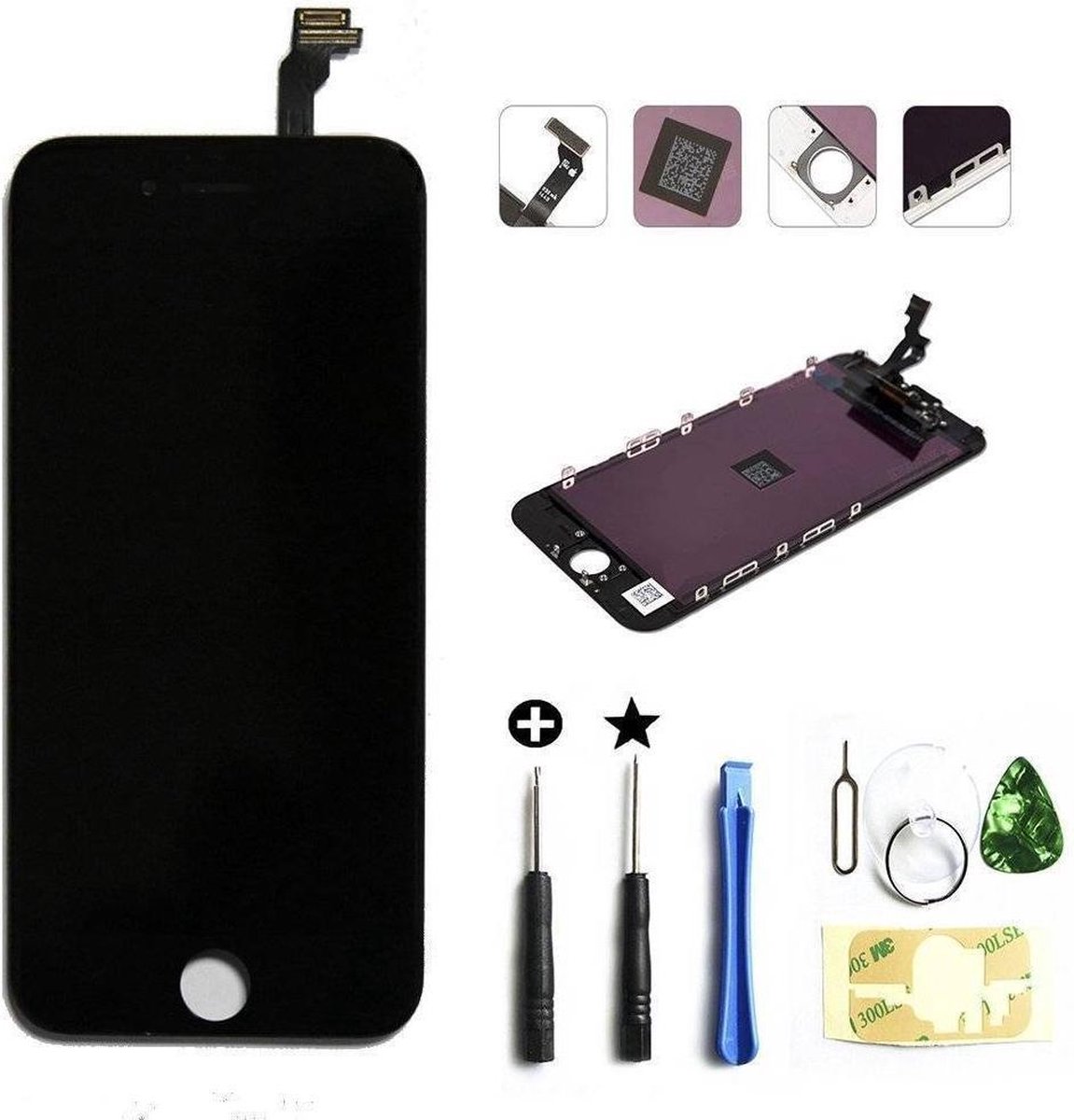 iPhone 6 LCD Scherm Zwart – Compleet met Toolkit – TrendParts
