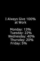 I Always Give 100% at Work
