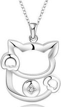 Kitty poes kat hanger met ketting