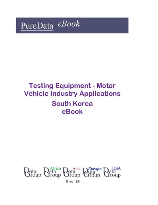 PureData eBook - Testing Equipment - Motor Vehicle Industry  ... - cover