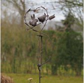 Tuinsteker - Balans vogels/hart - 160 cm hoog