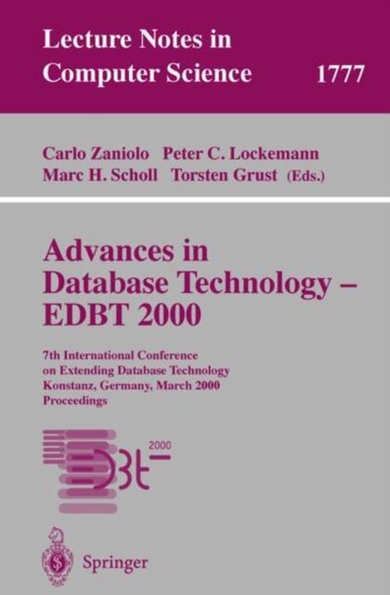 Advances in Database Technology - EDBT 2000 - cover