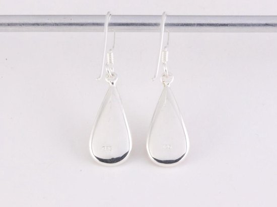 Flacon En Argent Et Nacre – Forme De Goutte – Bijou De Toilette Vintage