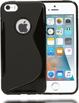 Apple iPhone 5/5S smartphone hoesje tpu siliconen case s-style zwart