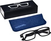Looplabb Empress leesbril  +2.00 - zwart en blauw