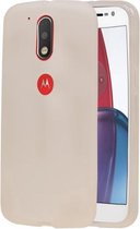 Motorola Moto G4 Play TPU Cover Hoesje Transparant Wit