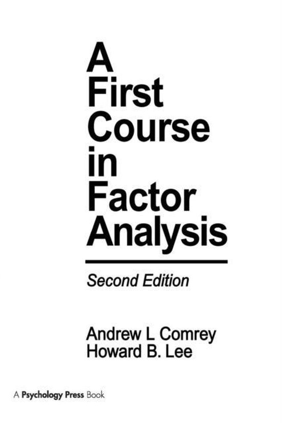A First Course in Factor Analysis - cover