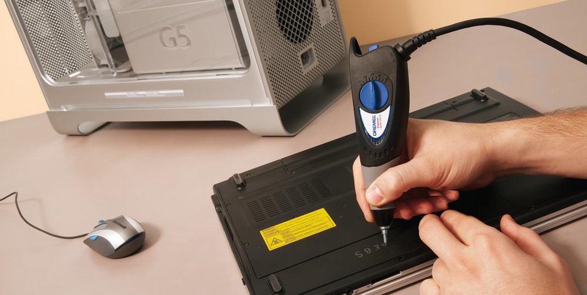 Dremel 290 Graveerpen - 35 W - Inclusief graveerpunt en graveersjablonen – foto 6