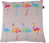 In The Mood Flamingo Multi - Sierkussen - 50x50 cm - Multi/Kiezel