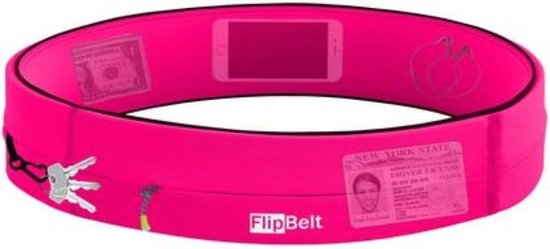 Foto: Running belt hardloop heupband heuptasje sport hardloopriem maat m unisex 80 95 cm zwart