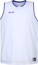 Spalding Move Tanktop kinderen Basketbalshirt - Maat 128  - Unisex - wit/blauw