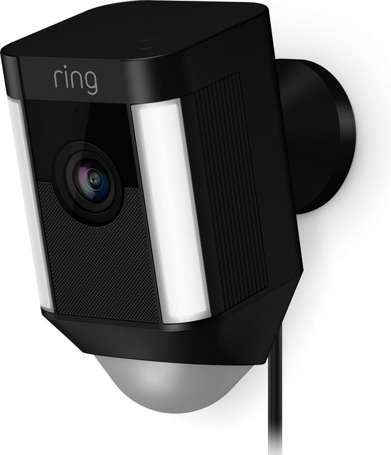 Ring Spotlight Cam Plug-in - Beveiligingscamera - Bedraad - Zwart - Ring