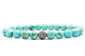 Beaddhism - Armband - Turquoise - Gosha - 8 mm - 17 cm