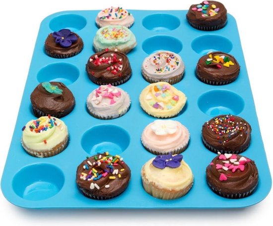 Kitchen Princess - Siliconen Muffin Bakvorm - Cupcakes - 24 stuks