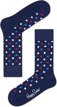 Happy Socks Dot Sokken - Rood/Wit/Blauw - Maat 41-46