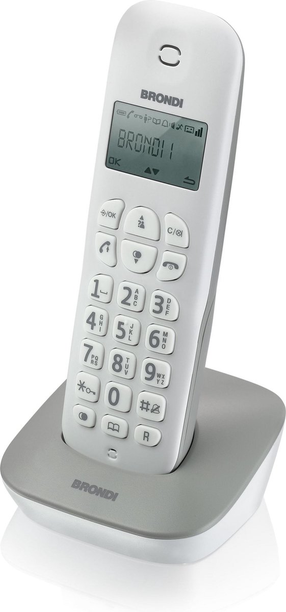 Brondi Gala DECT-telefoon Nummerherkenning Grijs, Wit
