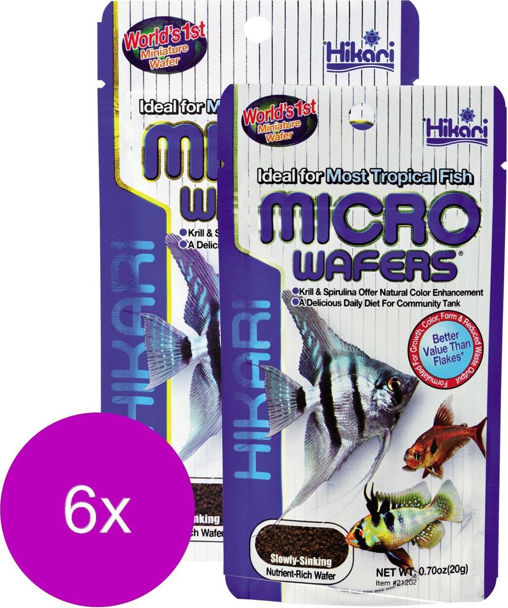 Hikari Micro Wafer - Vissenvoer - 6 x 20 g