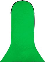 Bresser Opvouwbaar Achtergronddoek - BR-TR10 - 150x200x200cm - Incl Frame - Groen - Green Screen
