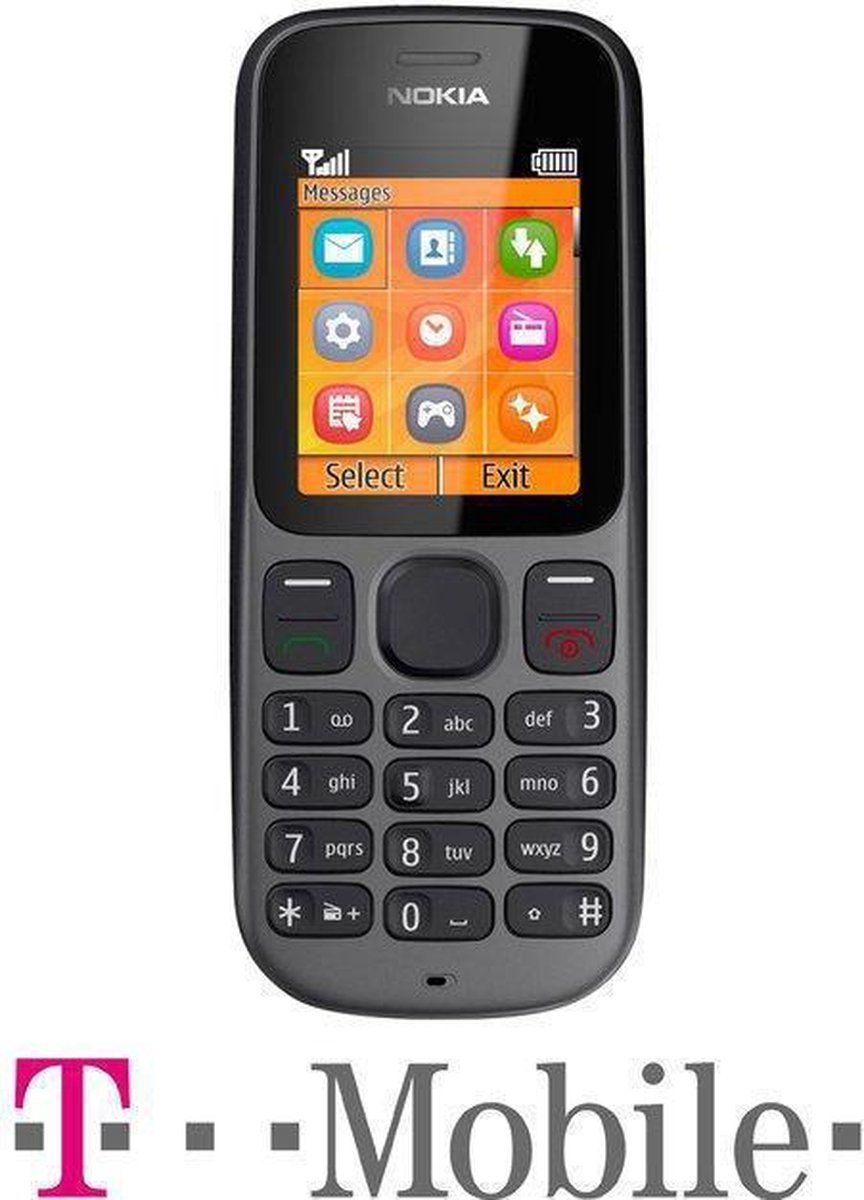 Nokia 100 - Zwart - T-Mobile prepaid telefoon | bol.com