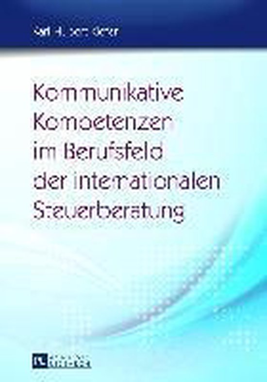 Kommunikative Kompetenzen im Berufsfeld der internationalen  ... - cover