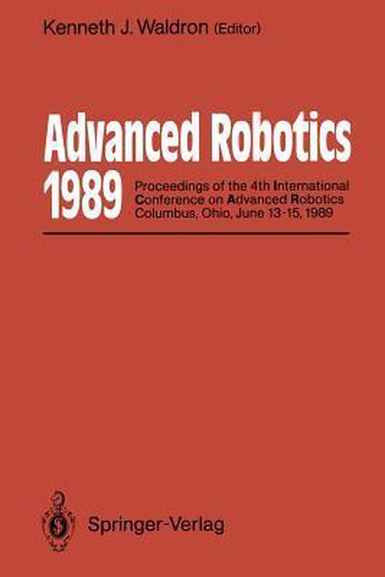 Advanced Robotics: 1989 - cover