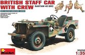 MiniArt Britse stafauto (Bantam 40 BRC) met bemanning