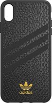 adidas Moulded Case PU Snake PC en TPU logo hoesje voor iPhone XS Max - zwart