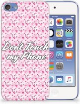 Geschikt voor iPod Touch 5 | 6 Uniek TPU Hoesje Flowers Pink DTMP