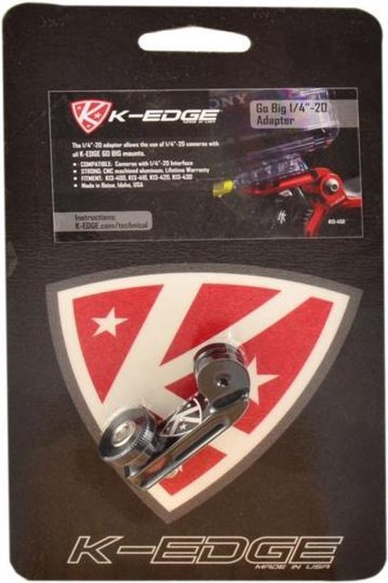 K-Edge Adapter K-Egde  1/4 20 Ich  Ten Behoeve Van GoPro Zwart