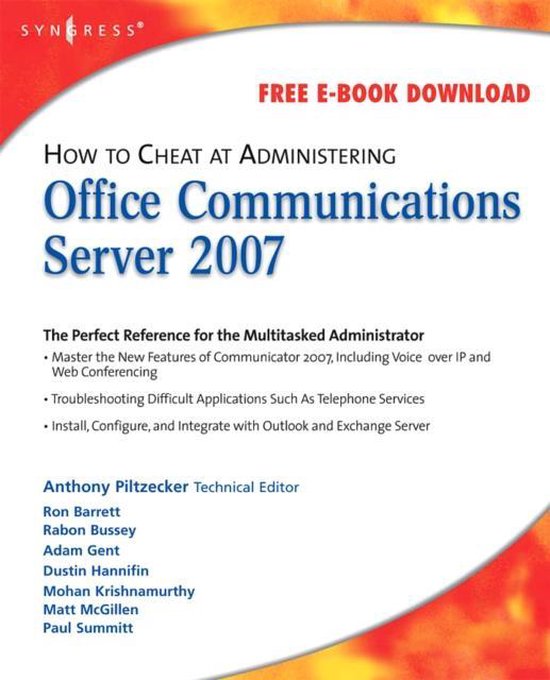 How to Cheat at Administering Office Communications Server 2 ... - cover
