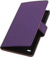 Bookstyle Wallet Case Hoesjes voor Sony Xperia C4 Paars