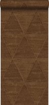 Origin papier peint triangles métalliques brun rouille - 337604