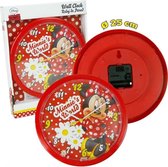 Minnie Mouse World klok 25cm