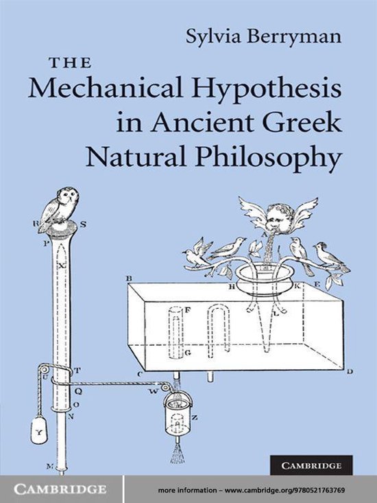 The Mechanical Hypothesis in Ancient Greek Natural Philosoph ... - cover