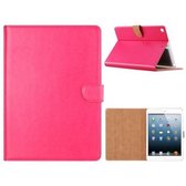 Tablet Book Case met sluiting voor Apple iPad Air - Hot Pink