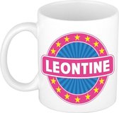 Leontine naam koffie mok / beker 300 ml  - namen mokken