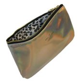 Studio Sweet & Sour Make-up bag flat small / gold grain / PU