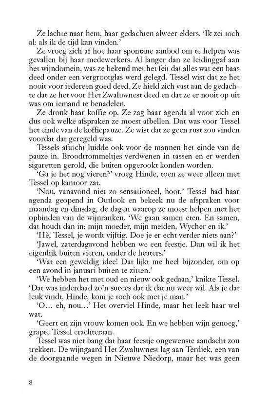 Een tekstpagina met Nederlandse tekst, bevat een tekstblok met dialogen en verhalen.