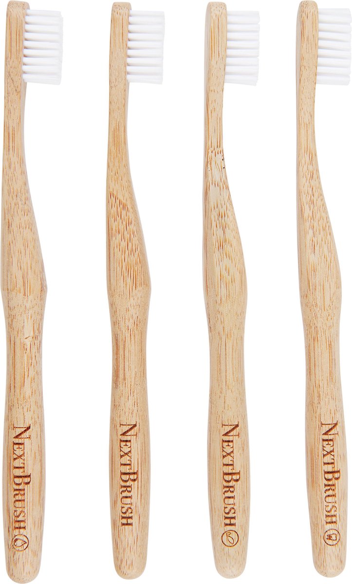 4-pack | NextBrush bamboe tandenborstel SOFT
