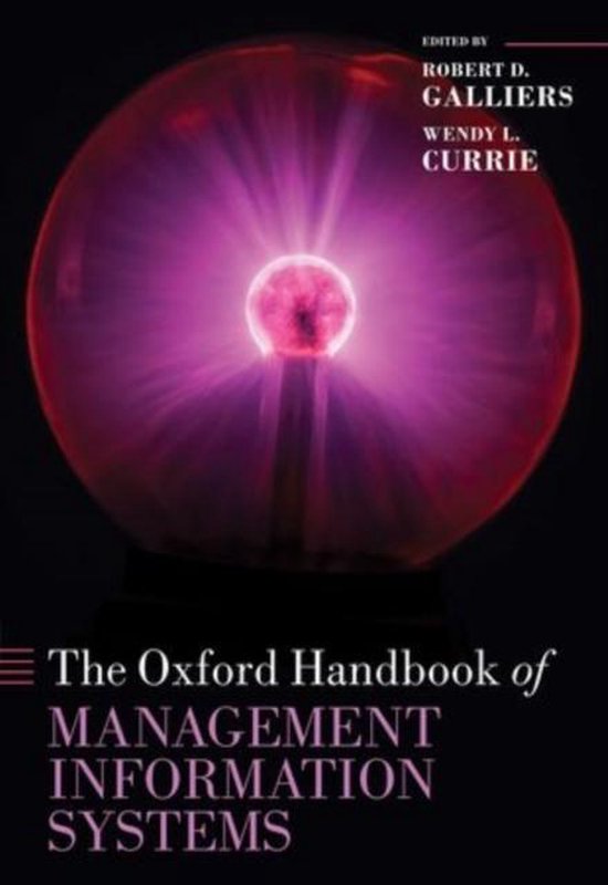 Oxford Handbook Of Management Information Systems - cover
