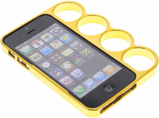 hop Investeren Actuator Stoere metallic gouden boxbeugel bumper - iPhone 5 / 5s | bol.com