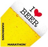 Harrows Darts Flight 1534 Marathon I Love Beer 3 Stuks