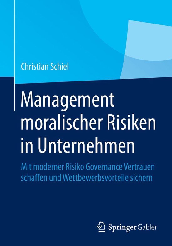 Management moralischer Risiken in Unternehmen - cover