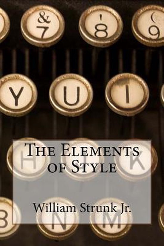 The Elements of Style William Strunk Jr. - cover