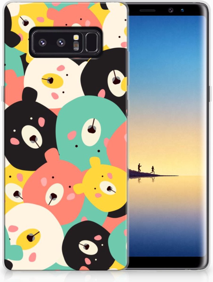 Samsung Galaxy Note 8 Telefoonhoesje met Naam Bears
