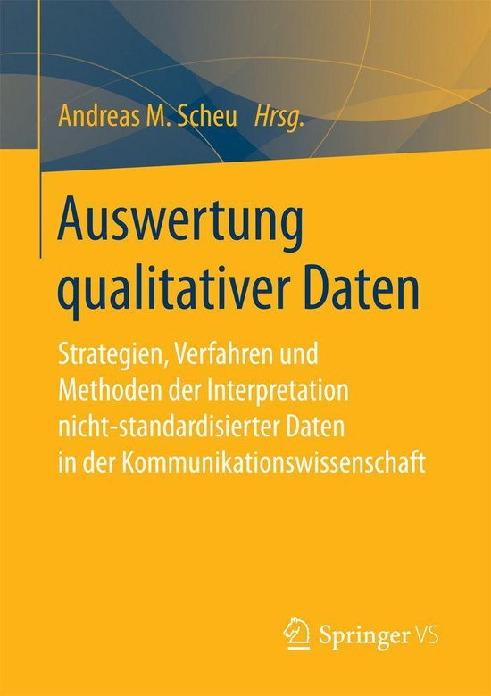 Auswertung qualitativer Daten - cover